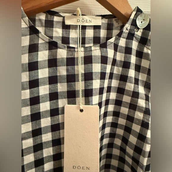 Doen Black and White Checkered Mini Dress - Picture 5 of 5